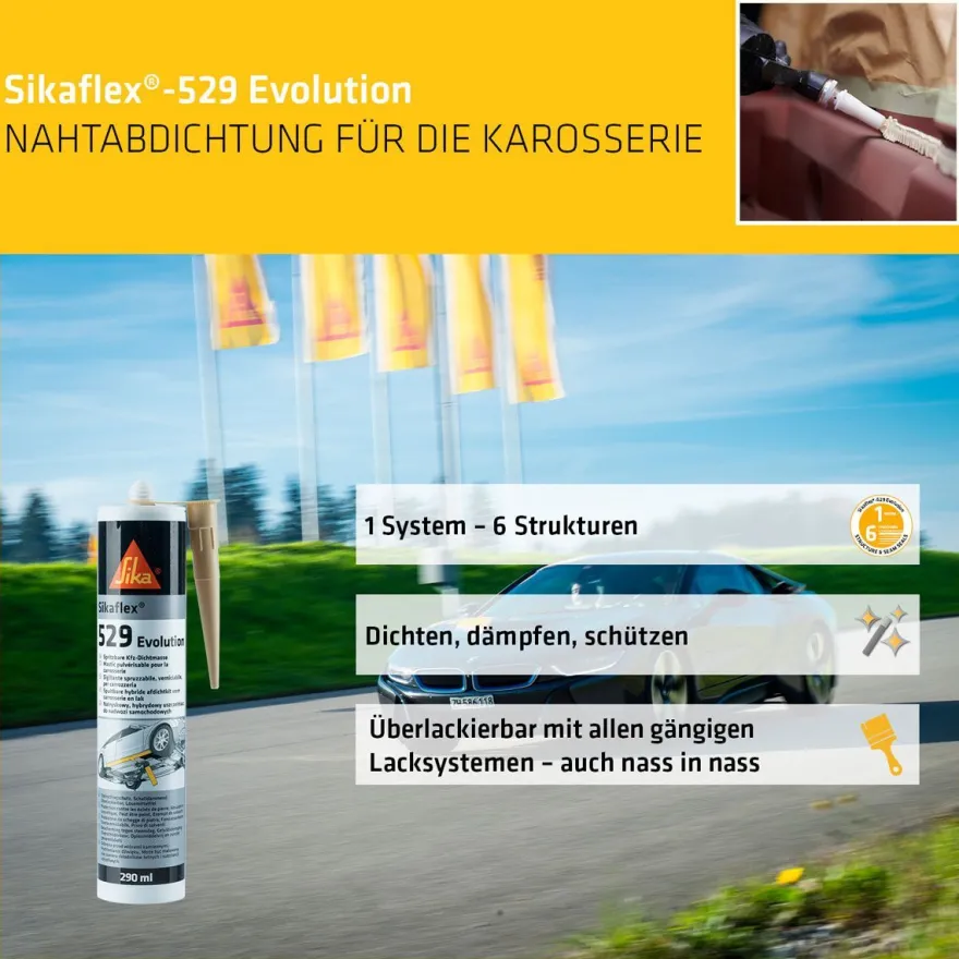 Sikaflex 529 Evolution ocker 290ml Kartusche Dichtstoff