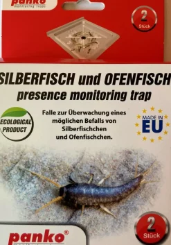 Silberfisch & Ofenfisch Klebefallen mit Lockstoff, Insektenfalle, Insekten Falle