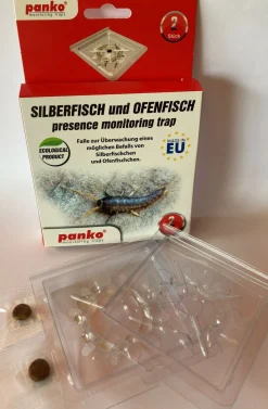 Silberfisch & Ofenfisch Klebefallen mit Lockstoff, Insektenfalle, Insekten Falle