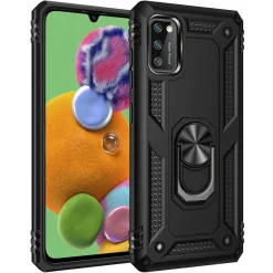 Silikon TPU Slim Case mit 360 Grad Ring Ständer Schutzhülle Kickstand Handyhülle