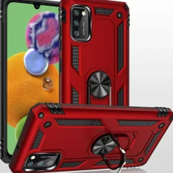 Silikon TPU Slim Case mit 360 Grad Ring Ständer Schutzhülle Kickstand Handyhülle