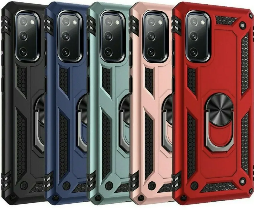 Silikon TPU Slim Case mit 360 Grad Ring Ständer Schutzhülle Kickstand Handyhülle