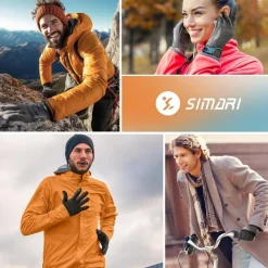 SIMARI Thermo-Handschuhe Herren Damen Touchscreen Fahrradhandschuhe Anti-Rutsch
