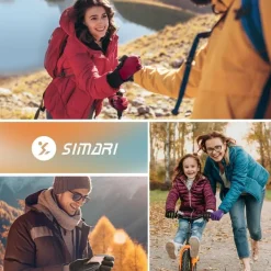 SIMARI Thermo-Handschuhe Herren Damen Touchscreen Fahrradhandschuhe Anti-Rutsch