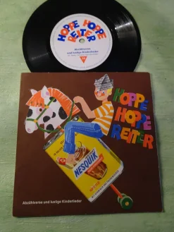 Single Schallfolie Nesquik Hoppe Reiter Abzählverse Kinderlieder Hosenmatz Hoffmann