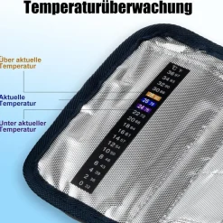 Sinocare Insulin Kühltasche mit 3 Kühlakkus - Medikamenten- und