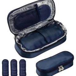 Sinocare Insulin Kühltasche mit 3 Kühlakkus - Medikamenten- und