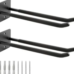 Sinoer Garagenhaken, 2er-Pack 14 Zoll Stahl Doppelhaken für Werkzeuge, Reifen