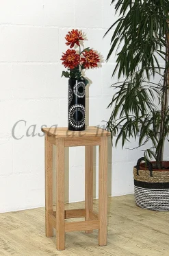 Sitzhocker ANTON 32x65x32cm Hocker Kernbuche massiv natur geölt