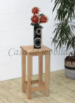 Sitzhocker ANTON 32x65x32cm Hocker Kernbuche massiv natur geölt