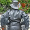 Skorpion Fransenlederjacke Highway, Gr.50, Motorradjacke Easy Rider Lederjacke