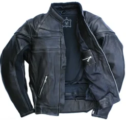 Skorpion Lederjacke Harley Motorradjacke Roadstar, Gr.54 Motorradlederjacke NEU