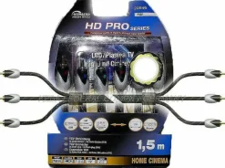 SKY Master 22646 YUV Verbindungs Kabel 1.5m High Speed 3x RCA-3x RCA DVD LED TV