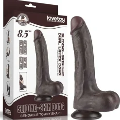 8.5' #39; Sliding Haut Dual Layer Dong Schwarz