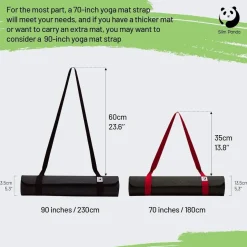 Slim Panda Yogamatte Tragegurt aus Baumwolle - Verstellbar für alle Größen