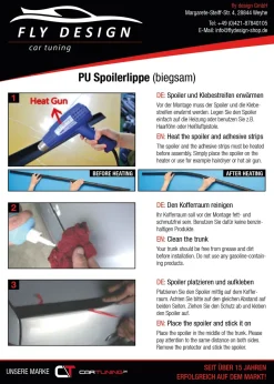 Slim Spoiler Passend für Toyota Corolla Tuning Heckspoiler Kofferraum Abrisskante Fla