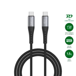 4smarts USB-C Kabel PrimeCord 60W 1,5m, schwarz