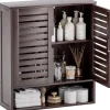 SMIBUY Bambus Badezimmerschrank zur Wandmontage, platzsparend über der Toilette