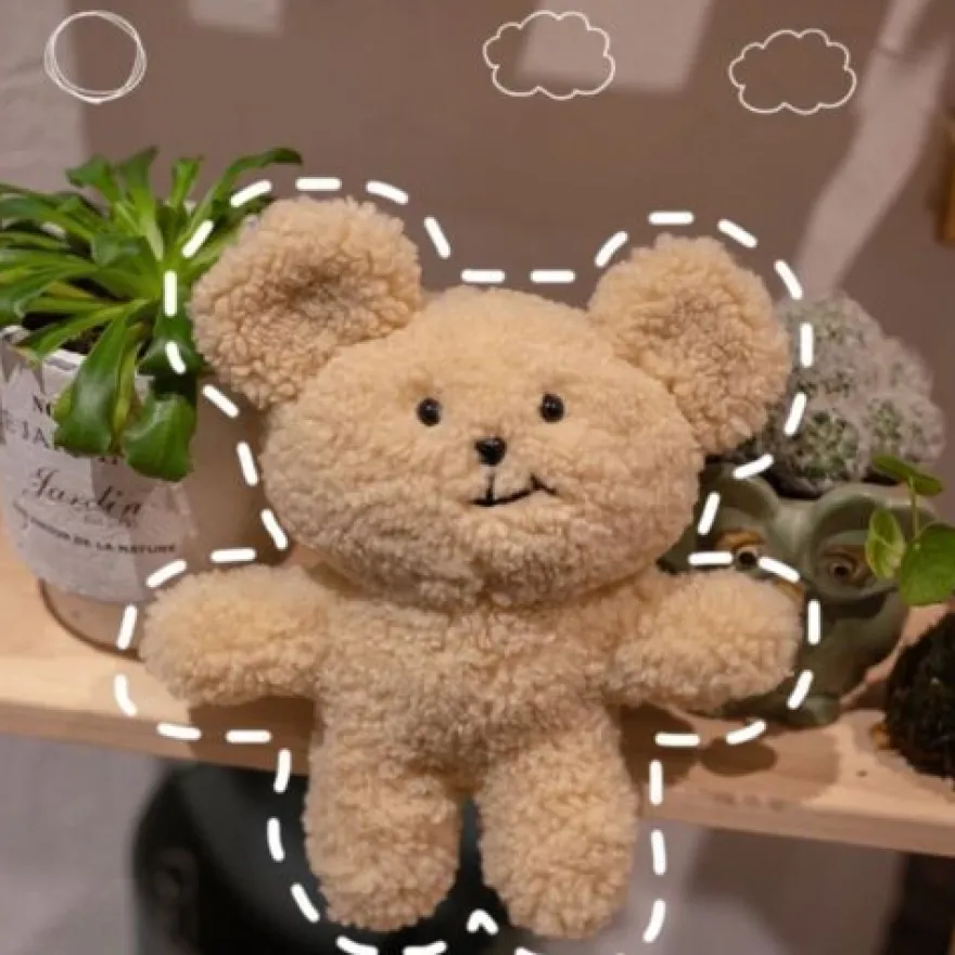 Smile Teddy Bear Stuffed Toys Plüsch Spielzeug Plüschtiere Keychain