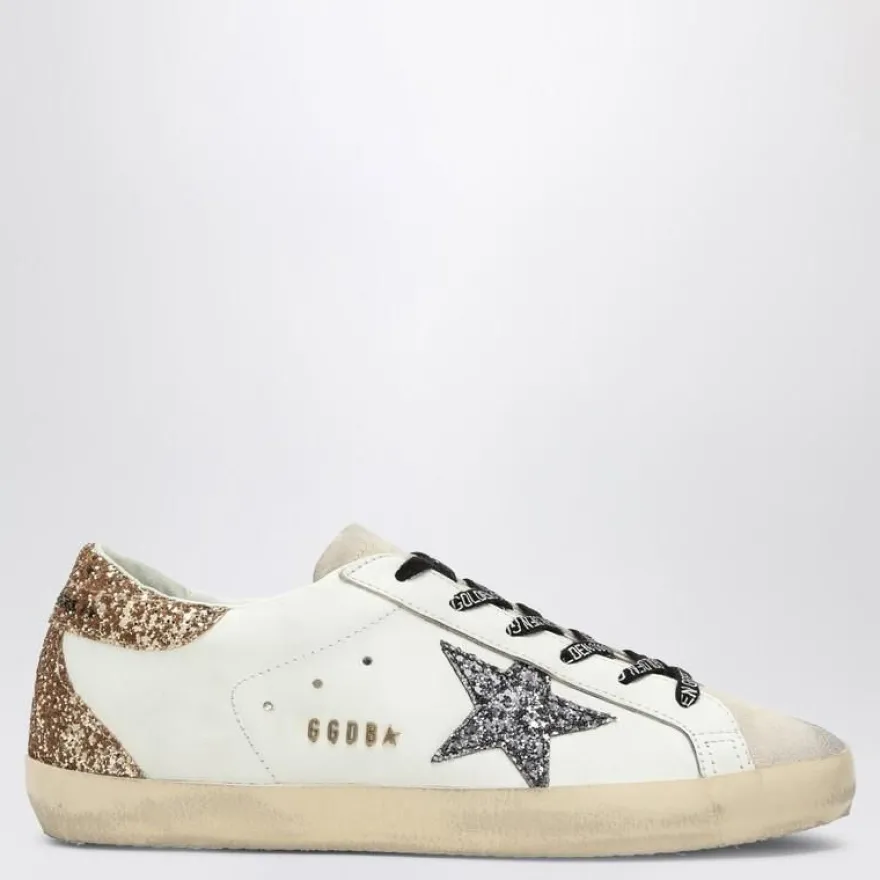 Sneakers Golden Goose Weiß/Silber/Gold Super-Star