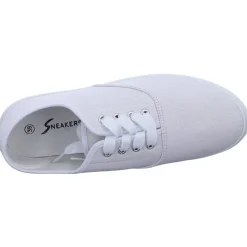 Sneakers Leinen Schnürhalbschuh