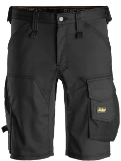 Snickers AllroundWork Stretch Arbeitsshorts Schwarz