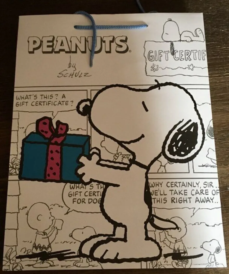 Snoopy XL Einkaufstasche: Joe Cool + Snoopy Friends 52x47x25 cm Shopper