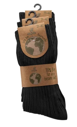 Socken aus 100% Bio Baumwolle, 3er Pack, natur, organic cotton, 35-38