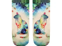 Socken Katze Katzen Hunde Strümpfe Socke Sneaker Motiv Motive Eyecatcher neu