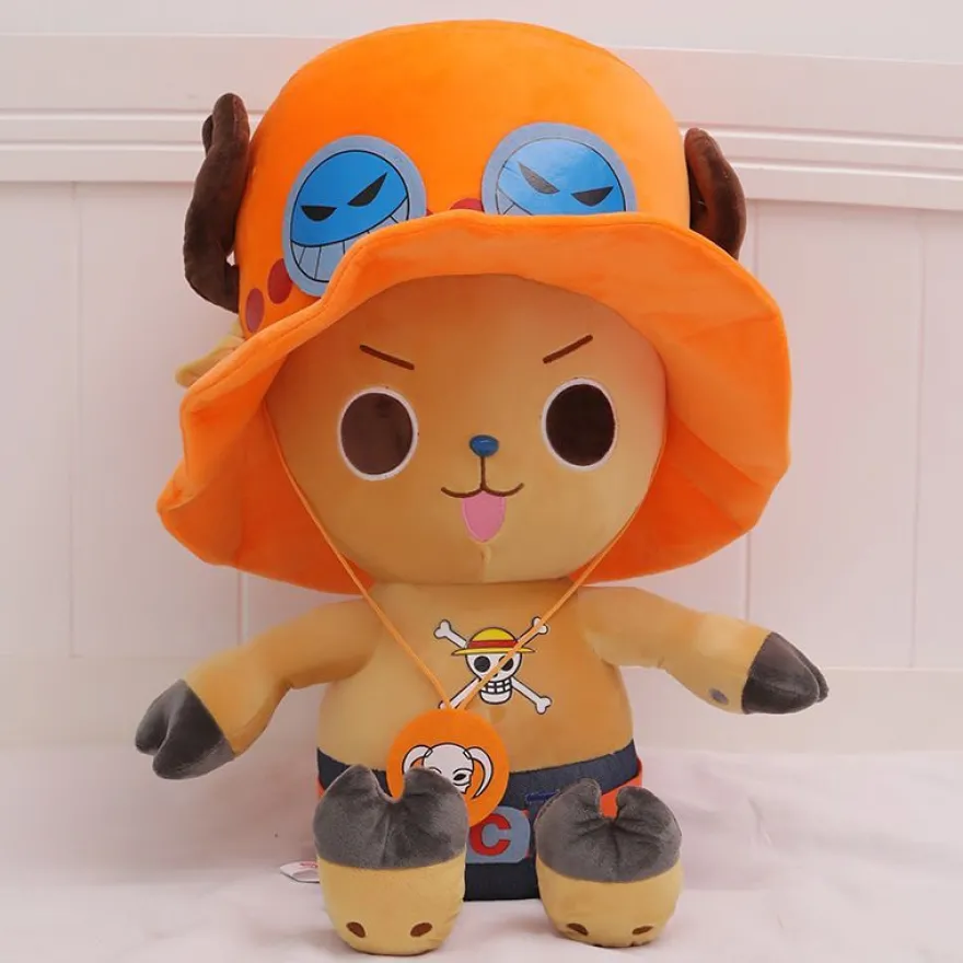 Soft Stofftier Puppe ONE PIECE Chopper Plüschtier Kinder Geschenk Orange