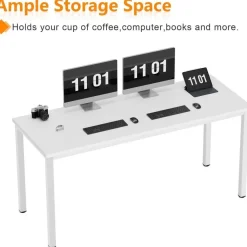 SogesHome Computertisch Schreibtisch 120x60x75 cm PC Tisch Büro Workstation
