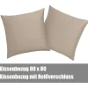 Soifox Bettwäsche 180x200 Sandy Beige Mikrofaser Bügelfrei Knitterfrei mit 2