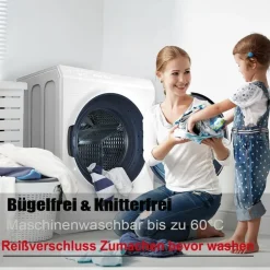 Soifox Kissenbezug 40x70 cm (2er Set) - Olivgrün, 100% Mikrofaser, mit