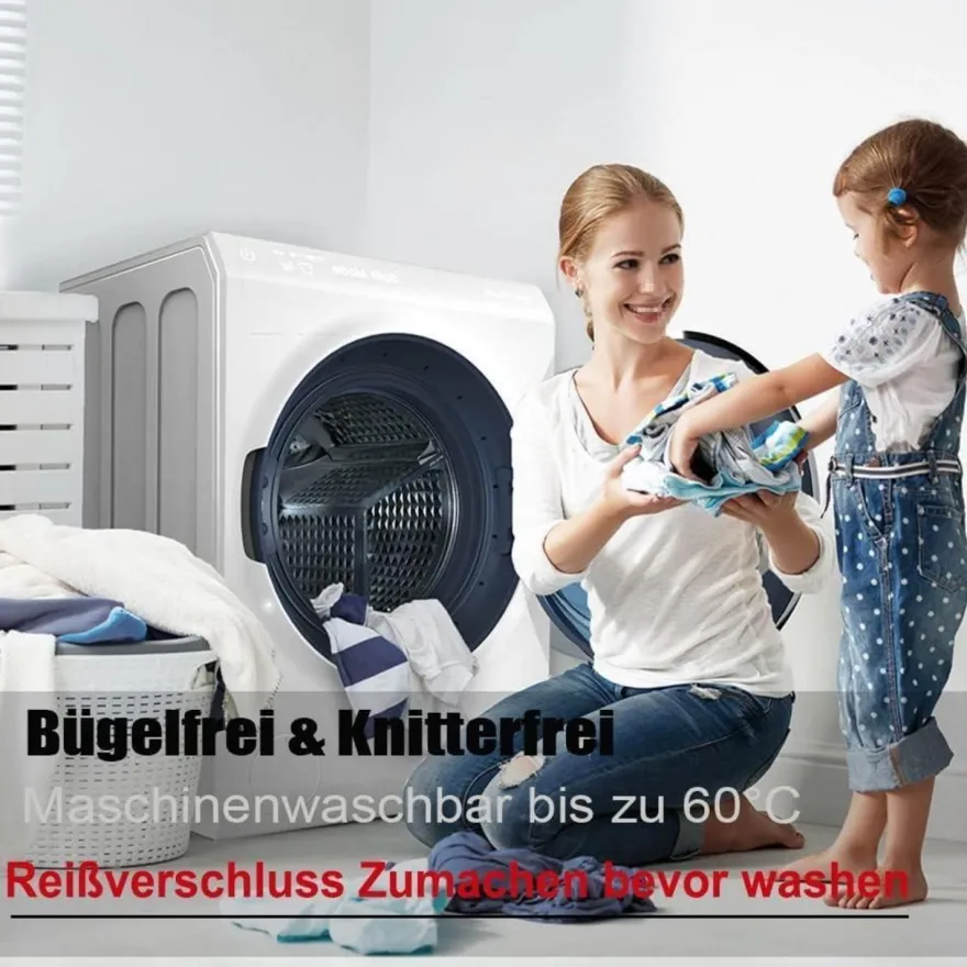 Soifox Kissenbezug 40x70 cm (2er Set) - Olivgrün, 100% Mikrofaser, mit