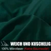 Soifox Kissenbezug 40x70 cm im 2er Set, Dunkelgrün, 100% Mikrofaser, mit