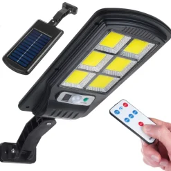 Solar Straßenlampe mit Bewegungs- und Dämmerungssensor IP54 4W 400 Lumen 6500K