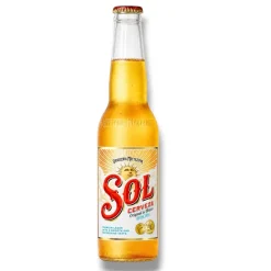 Sol Cerveza Lagerbier 6 x 0,33l - Mexikanisches Lagerbier 4,2 % Vol
