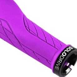 Solodrive Ergonomische Fahrradgriffe aus rutschfestem Gummi, Single Lock-on