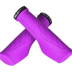 Solodrive Ergonomische Fahrradgriffe aus rutschfestem Gummi, Single Lock-on