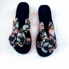 Sommerliche Damen Pantoletten Hausschuhe Bade & Freizeitslipper Keilform Gr. 39