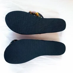 Sommerliche Damen Pantoletten Hausschuhe Bade & Freizeitslipper Keilform Gr. 39