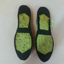 Sommerliche Natur Damen schuh Hand genaht Cotton Bequem Lila Farbe Gr. 39 Restposten