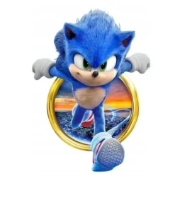 Sonic Blaue Igel Essbar Tortenaufleger Torte Geburstag Zuckermasse + NAME s07