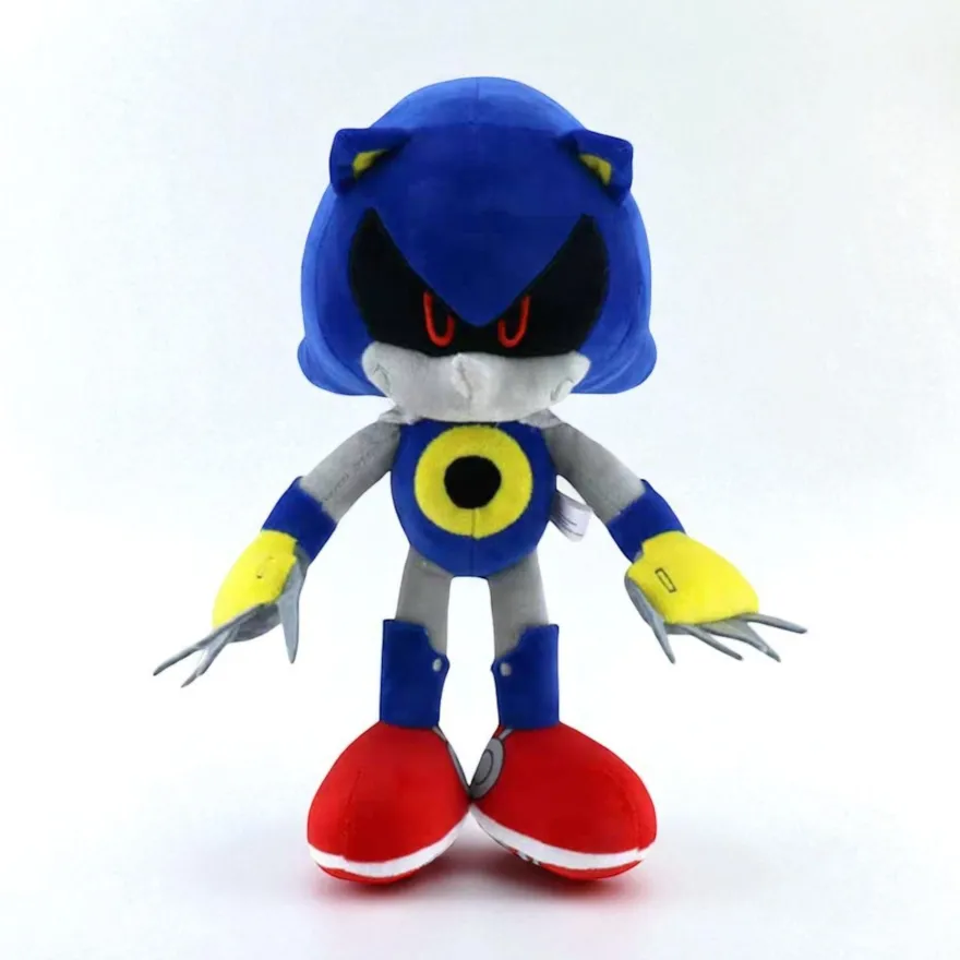 Sonic Metal Sonic Plüschtier 30 cm - Sonic the Hedgehog Kuscheltier - Spielzeug