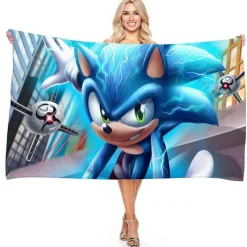 Sonic the Hedgehog Strandtuch Miles Tails Knuckles Echidna Badetücher Picknickmatte