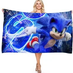Sonic the Hedgehog Strandtuch Miles Tails Knuckles Echidna Badetücher Picknickmatte
