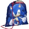 Sonic Turnbeutel Kinder – Sporttasche blau mit roten Trägern Tasche