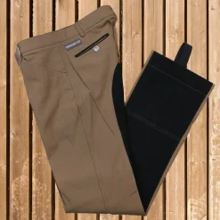Sonnenreiter Herren Jodhpur Reithose Micro Rider Men, Jodhpurreithose braun-black
