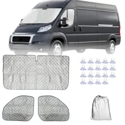 Sonnenschutz Auto Frontscheibe für FIAT Ducato Wohnmobil, Peugeot Boxer
