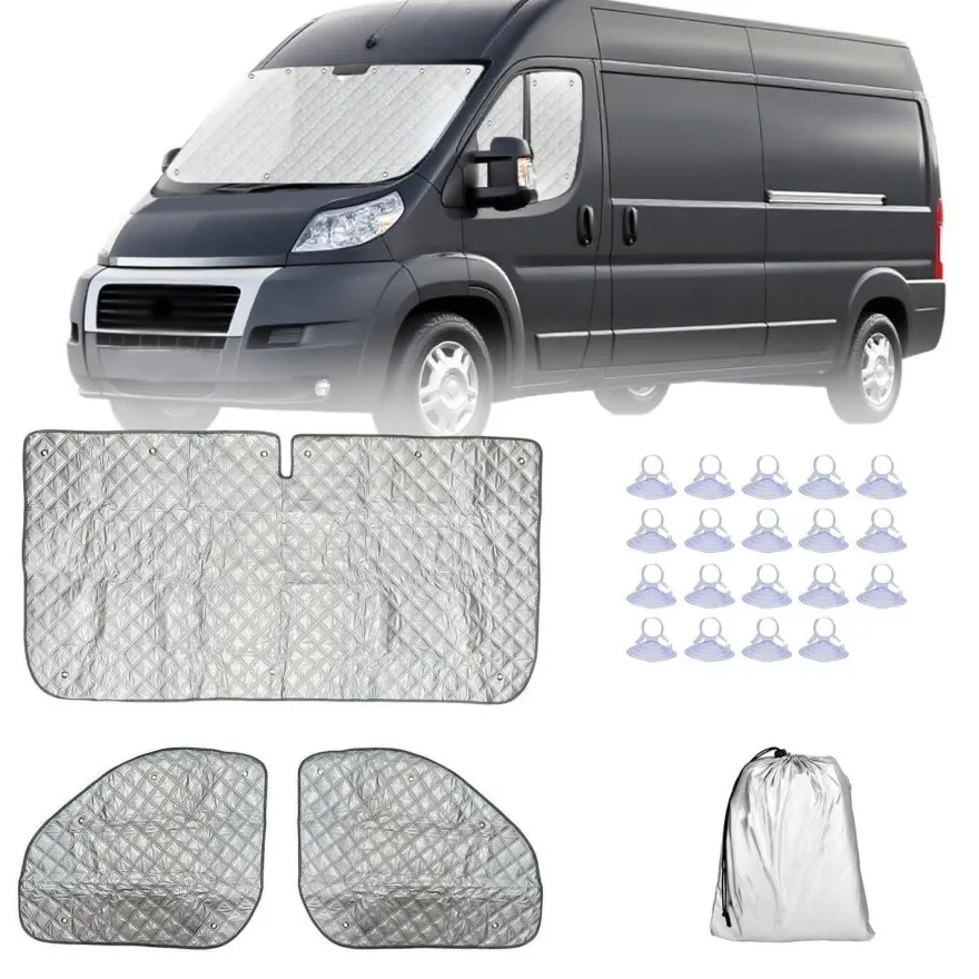 Sonnenschutz Auto Frontscheibe für FIAT Ducato Wohnmobil, Peugeot Boxer